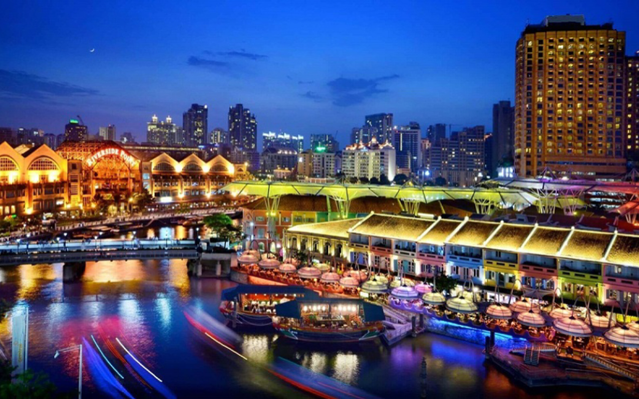 Tổ hợp vui chơi - mua sắm - giải trí 24/7 mô hình Clarke Quay Sinapore